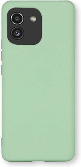 Sonique Liquid Umschlag Rückseite Silikon Light Green (Galaxy A03)