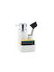 Andrea House Tabletop Ceramic Dispenser for the Kitchen with Sponge Holder White