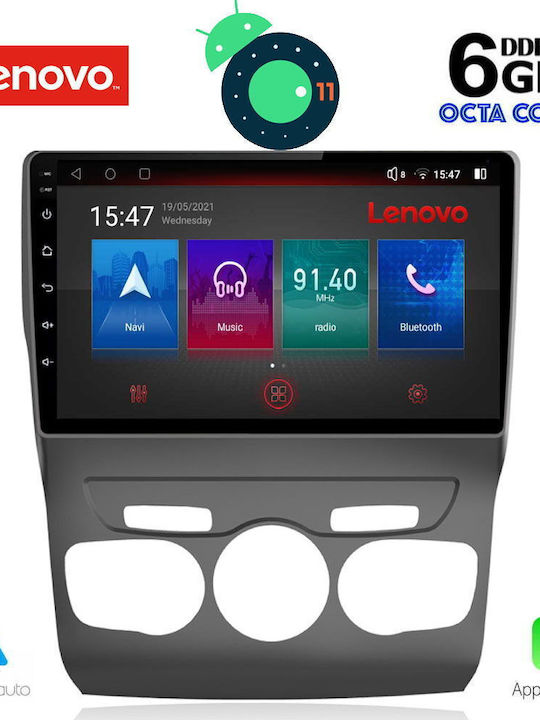 Lenovo Sistem Audio Auto pentru Citroen C4 / DS4 2011-2018 (Bluetooth/USB/AUX/WiFi/GPS/Partitură) cu Ecran Tactil 10"