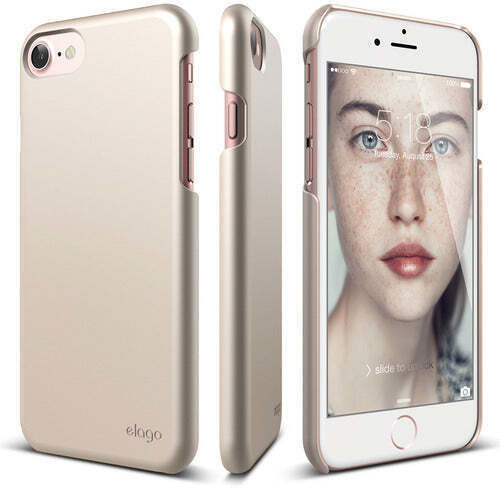 Elago Slim Fit 2 Back Cover Σιλικόνης Champagne Gold (iPhone SE 2022/2020)