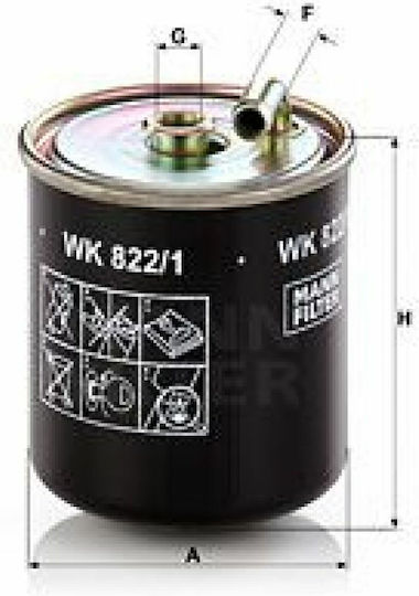 Mann Filter Filtru de Combustibil Auto WK822/1