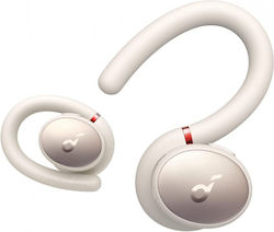 Soundcore by Anker Sport X10 В ухото Bluetooth Handsfree Безжични слушалки със Здравина за Спорт и Калъф за Зареждане Бяа