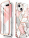 Supcase i-Blason Cosmo 360 Full Cover Πλαστικό 2mm Marble Pink (iPhone 14 Plus)