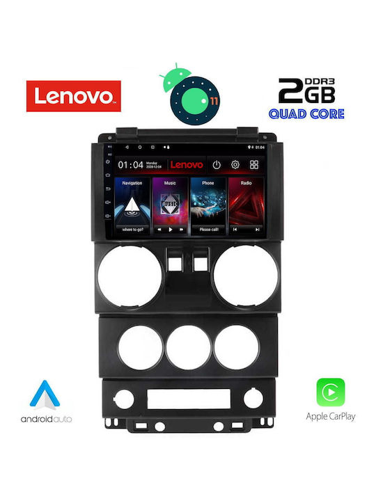Lenovo Sistem Audio Auto pentru Audi A7 Jeep Wrangler 2006-2011 (Bluetooth/USB/AUX/WiFi/GPS/Apple-Carplay/Partitură) cu Ecran Tactil 9"