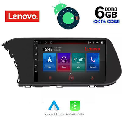 Lenovo Car-Audiosystem für Hyundai i20 2021 mit Klima (Bluetooth/USB/AUX/WiFi/GPS) mit Touchscreen 10"