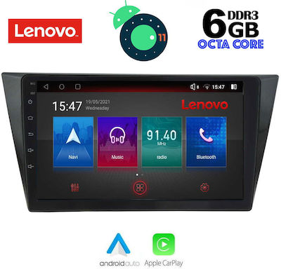 Lenovo Sistem Audio Auto pentru Volkswagen Tiguan 2016 cu Clima (Bluetooth/USB/AUX/WiFi/GPS/Partitură) cu Ecran Tactil 10"