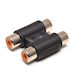 Grundig Конвертор RCA 2x женски към RCA 2x женски Черен 1бр 47222