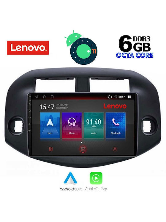 Lenovo Sistem Audio Auto pentru Toyota RAV 4 2006-2012 (Bluetooth/USB/AUX/WiFi/GPS/Partitură) cu Ecran Tactil 10"