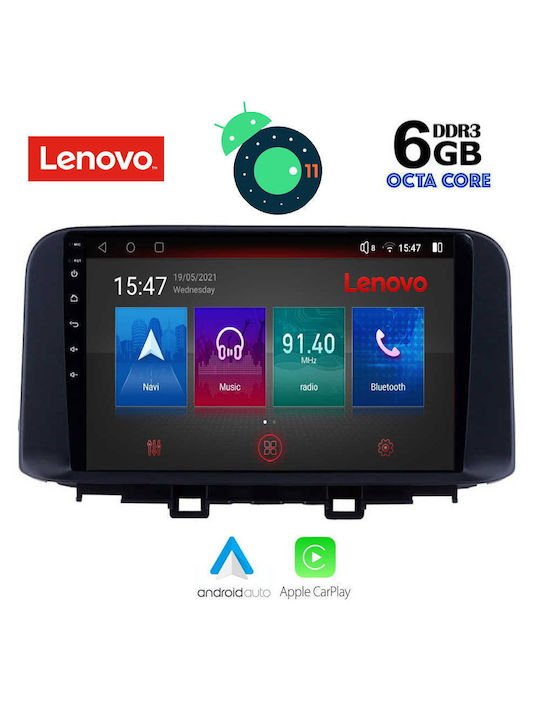 Lenovo Sistem Audio Auto pentru Hyundai Kona Lexus LFA 2017 (Bluetooth/USB/AUX/WiFi/GPS/Partitură) cu Ecran Tactil 10"