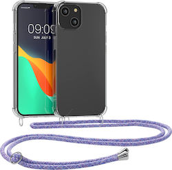 KWmobile Задна корица Силикон с Каишка Transpar...