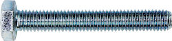 F.F. Group Screw Hexagon Galvanized DIN 933 with Diameter M8 and Length 100mm