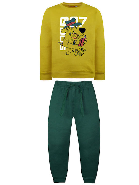 Energiers Kids Sweatpants Set Yellow 2pcs