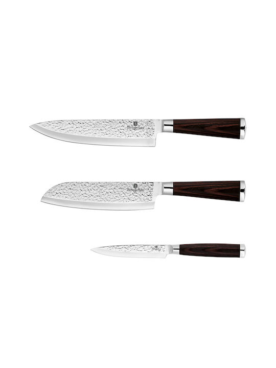 Berlinger Haus Primal Gloss Collection Knife Set of Stainless Steel BH-2483 3pcs