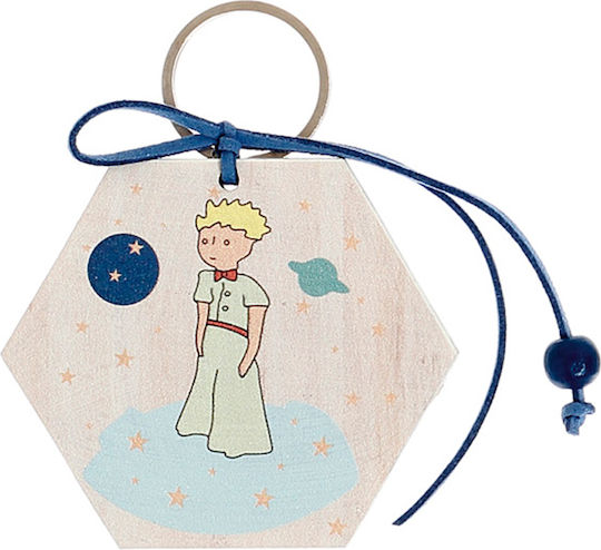 Taufgeschenk mit Schlüsselanhänger Kleiner Prinz aus Holz