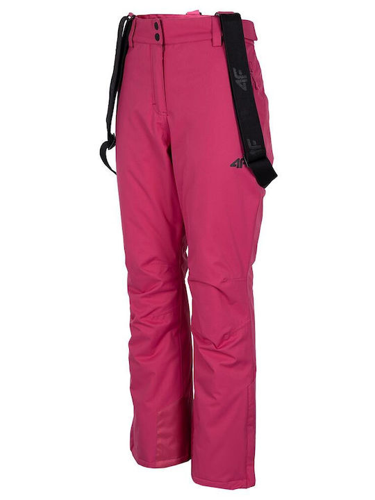 4F H4Z22-SPDN001-55S Γυναικείο Παντελόνι Σκι & Snowboard Ροζ