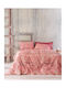 Rythmos Bettbezug-Set Einzelbett mit Kissenbezug 160x250 Doca Pink