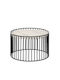 Fabion Round Metal Side Table Μαύρο L62.7xW62.7xH40.5cm