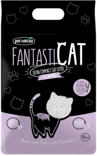 Pet Natura Fantasticat Бентонитен котешки пясък с аромат Лавандула 10лт