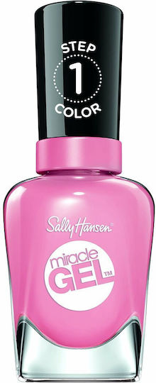 Sally Hansen Miracle Gel Step1 Polish Nagellack Lang anhaltend 245 Satel Lite Pink 14.7ml