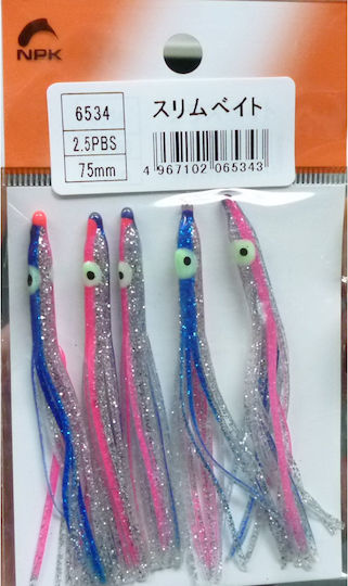 Nakazima Slim Bait 3 Artificial Bait Octopuses 9cm Pbs Set 5pcs