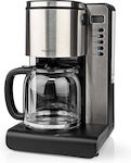 Nedis Programmable Filter Coffee Machine 1000W Silver