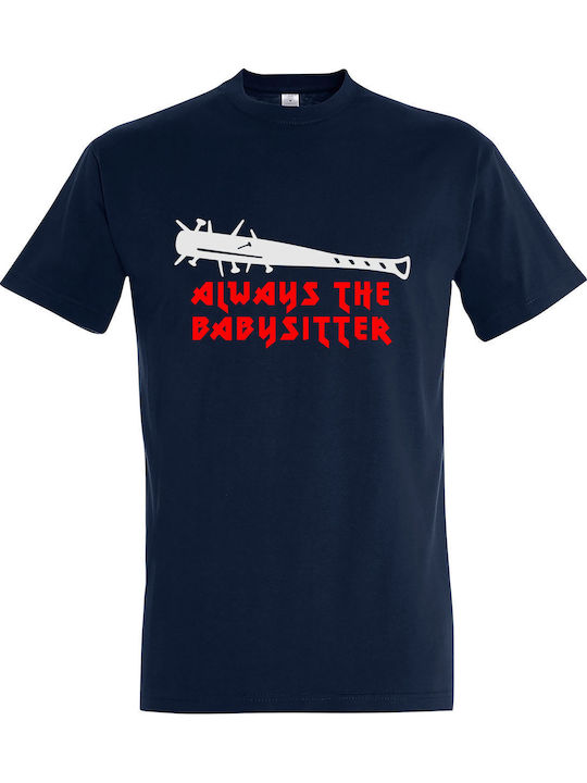 T-shirt Unisex " Stranger Things, Always The Babysitter ", French Navy