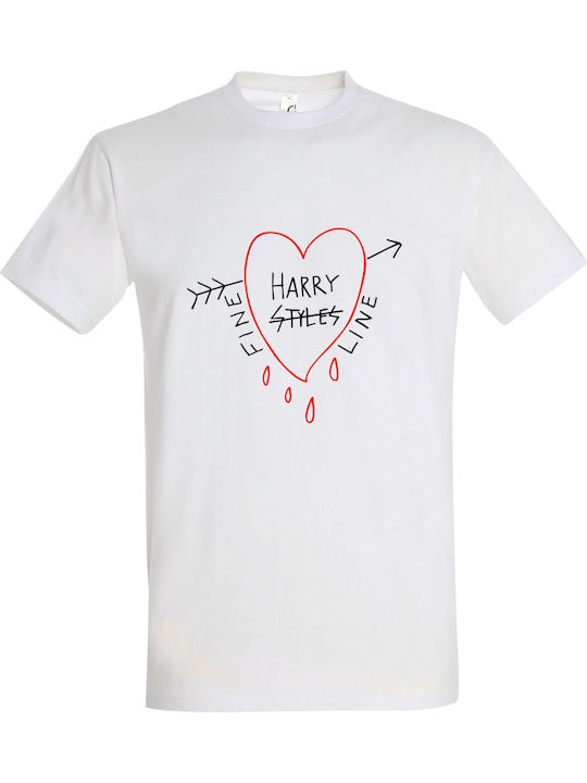 T-shirt Unisex " Harry Srtyles, Fine Line ", White