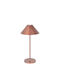 Viokef Cone Desktop Outdoor Floor Lamp 3W with Warm White Light IP54 Copper