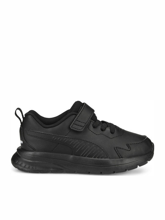 Evolve Waterproof Kids Sports Shoes Running with Hoop & Loop Closure Black