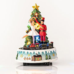 Eurolamp Beleuchtet Weihnachtsdekoration Baum Dreieckig 20.5cm Batterie Mehrfarbig