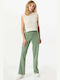 Vero Moda Women's Fabric Trousers in Loose Fit Green