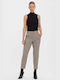 Vero Moda Women's Fabric Trousers in Tapered Line Checked