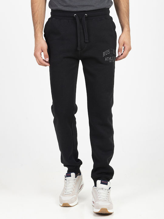 Russell Athletic Men's Sweatpants with Rubber Black