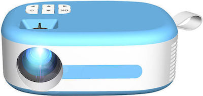C520 Mini 3D Projektor Lampe LED mit integrierten Lautsprechern Blau
