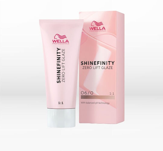Wella Shinefinity Zero Lift Glaze Προσωρινή Βαφή Μαλλιών 06/0 Natural Brandy 60ml