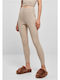 Colanti de femei Cropped Colanti Talie inalta Light Taupe