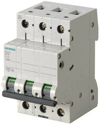 Siemens Αυτόματη Ασφάλεια 63A Τριπολική AC/DC 5SL6363-7