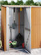Metallische Gartenhaus Gaalvanisierte Braune M1.805xP0.97xH2.095m