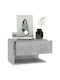 Wooden Gray Concrete Bedside Tables 2 Pieces 46x29.5x30cm