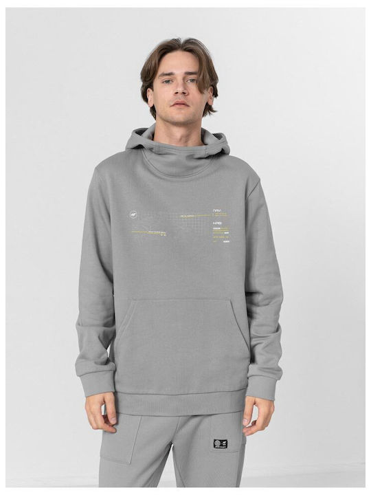 4F Sweatshirt with Hood Gray