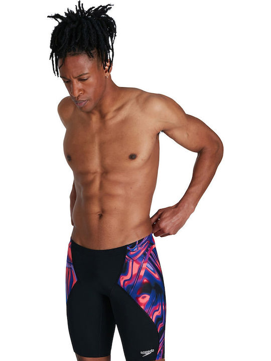 Speedo Мъжки Състезателен Заглушител Бански За Плуване Черен
