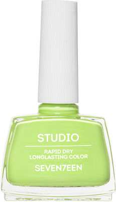 Seventeen Studio Rapid Dry Lasting Color Gloss Βερνίκι Νυχιών Quick Dry Πράσινο 05 12ml