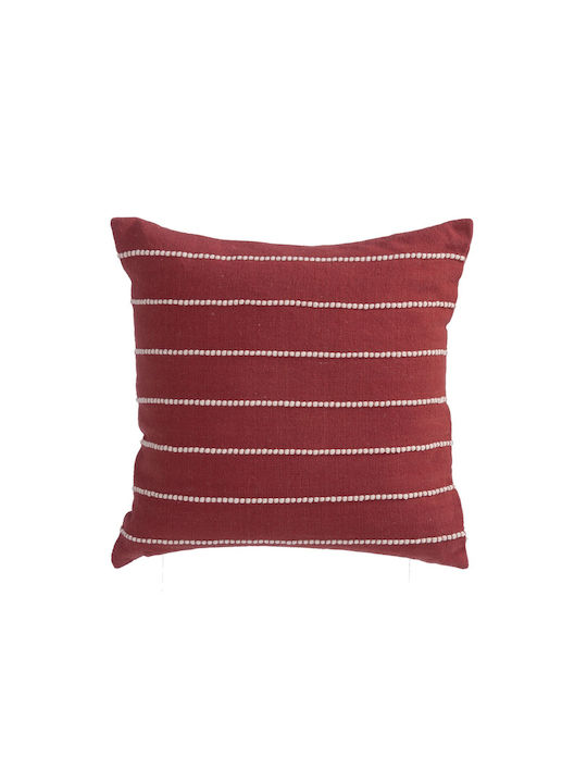 Nef-Nef Sofa Cushion Livier from 100% Cotton Bordo 50x50cm. 031733