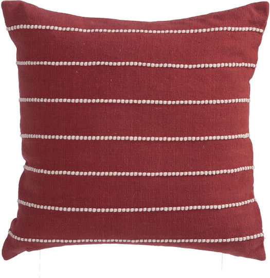 Nef-Nef Homeware Μαξιλάρι Livier Bordo 50x50εκ.