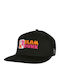 Jockey mit geradem Schirm Schwarz