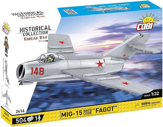 Cobi Cuburi De Construit MiG-15 Fagot Pentru 9+ Ani 504 Bucăți
