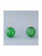 Hanging Ball Ornament Ornament Glass Green 8cm Set 4pcs