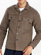 900837 Long Sleeve Brown Overshirt