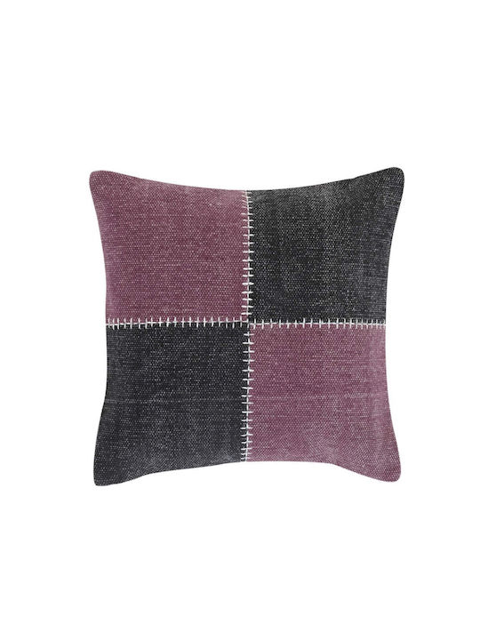 Kentia Decorative Pillow Case Casa 231 From 100% Cotton Black 45x45cm