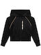 Karl Lagerfeld Girls Hooded Sweatshirt with Zipper Black